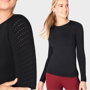 NWT Fabletics Sync Long Sleeve II Second Skin Perforated Sleeve XS Athletic Top
